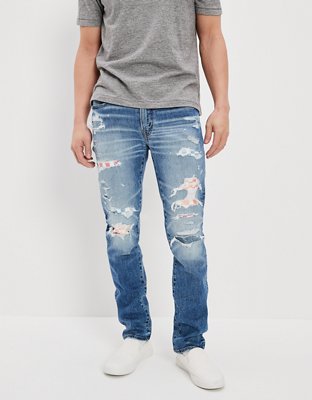 Мужские джинсы American Eagle AE Pride AirFlex+ Patched Slim Jean — фото 6