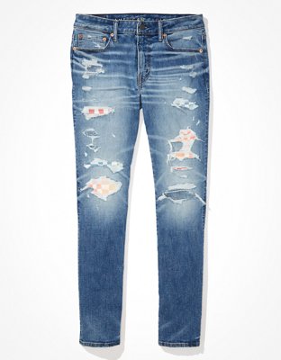 Мужские джинсы American Eagle AE Pride AirFlex+ Patched Slim Jean — фото 2