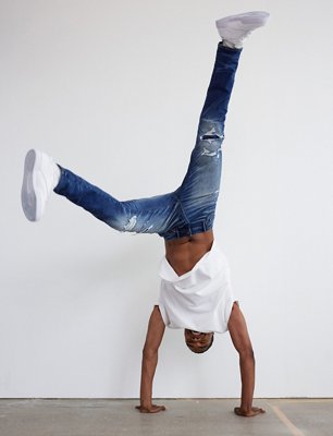 AE AirFlex+ Slim Jean con parches