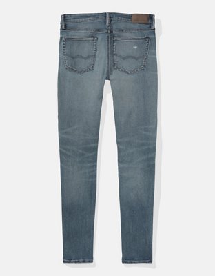 Мужские джинсы American Eagle AE AirFlex+ Ultrasoft Patched Slim Jean — фото 4