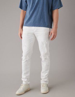 Skinny Jeans - White - Men