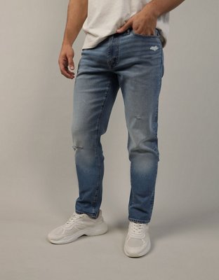 AE AirFlex+ Distressed Relaxed Straight Jean