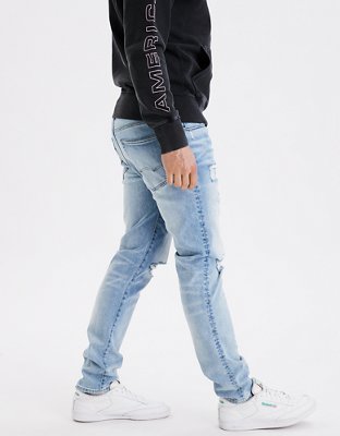 Мужские джинсы American Eagle AE AirFlex+ Ripped Athletic Fit Jean — фото 4
