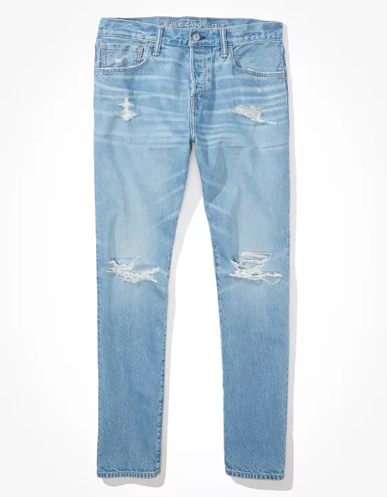 AE x The Jeans Redesign Ripped Athletic Fit Jean