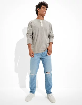 AE x The Jeans Redesign Ripped Athletic Fit Jean