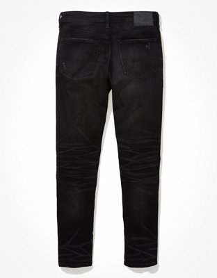 black ripped jeans men's