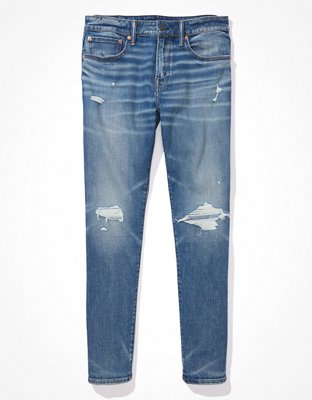 Мужские джинсы American Eagle AE AirFlex+ Patched Athletic Fit Jean — фото 3
