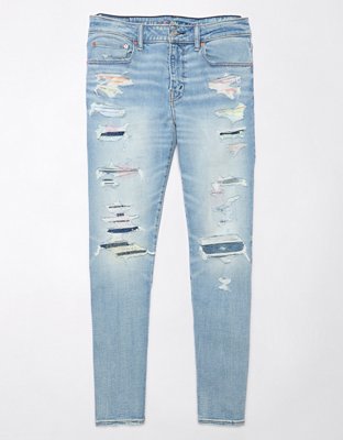 Мужские джинсы American Eagle AE Pride AirFlex+ Athletic Fit Patched Jean — фото 3