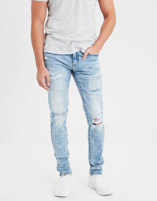 Skinny Jean, Light Destroy Wash | American Eagle Outfitters