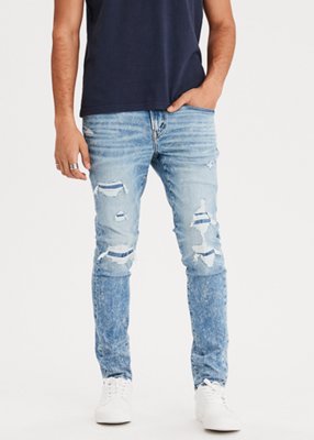 American Eagle Mens Light Wash Jeans Online Shopping