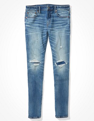 Мужские джинсы American Eagle AE Cozy AirFlex+ Patched Skinny Jean — фото 3