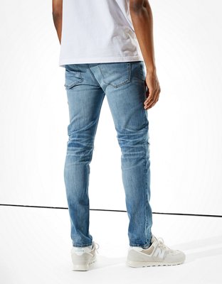 Мужские джинсы American Eagle AE Cozy AirFlex+ Patched Skinny Jean — фото 2