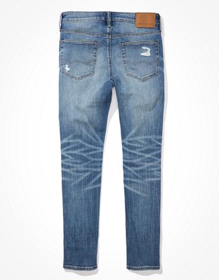 Мужские джинсы American Eagle AE AirFlex+ Temp Tech Patched Skinny Jean — фото 3