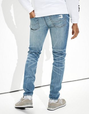 Мужские джинсы American Eagle AE AirFlex+ Temp Tech Patched Skinny Jean — фото 4