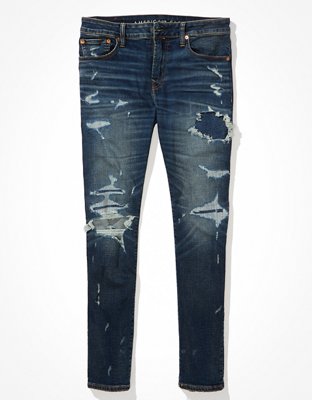 ae airflex  patched skinny jean