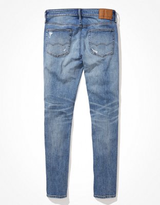 Мужские джинсы American Eagle AE AirFlex+ Clean Tech Ripped Skinny Jean — фото 4
