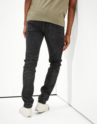 Мужские джинсы American Eagle AE AirFlex+ Temp Tech Ripped Skinny Jean — фото 2