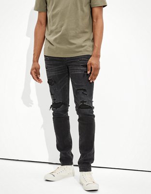 American eagle ripped store skinny jeans mens