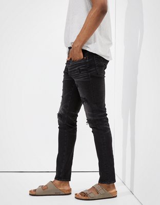 ae airflex 360 patched skinny jean