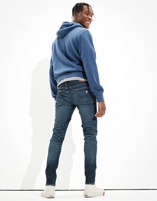 Мужские джинсы American Eagle AE AirFlex 360 Move-Free Ripped Skinny Jean — фото 2