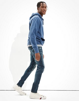 Мужские джинсы American Eagle AE AirFlex 360 Move-Free Ripped Skinny Jean — фото 5