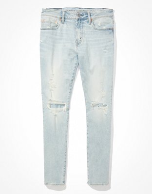 Мужские джинсы American Eagle AE AirFlex 360 Ripped Skinny Jean — фото 4