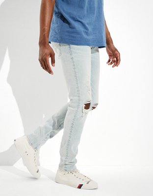Мужские джинсы American Eagle AE AirFlex 360 Ripped Skinny Jean — фото 6