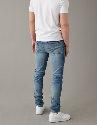 Мужские джинсы American Eagle AE AirFlex+ Distressed Skinny Jean — фото 2