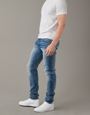 Мужские джинсы American Eagle AE AirFlex+ Distressed Skinny Jean — фото 5