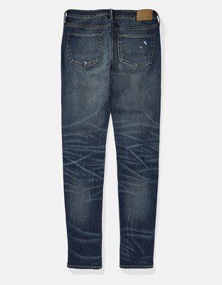 Мужские джинсы American Eagle AE AirFlex+ Ripped Skinny Jean — фото 4