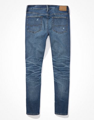 Мужские джинсы American Eagle AE AirFlex+ Ultrasoft Patched Skinny Jean — фото 6