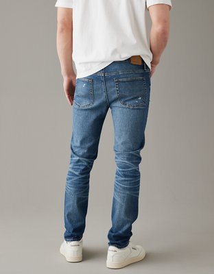 Мужские джинсы American Eagle AE AirFlex+ Ultrasoft Patched Skinny Jean — фото 2