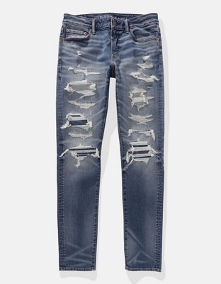 Мужские джинсы American Eagle AE AirFlex+ Skinny Patched Jean — фото 3