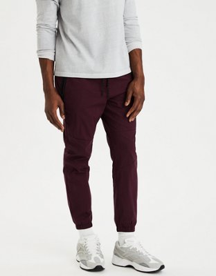 nylon cargo joggers