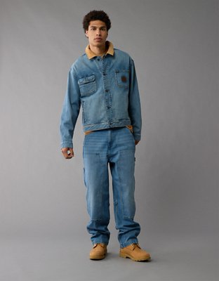 Timberland x AE Wide-Leg Denim Work Pant