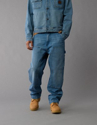 Timberland x AE Wide-Leg Denim Work Pant