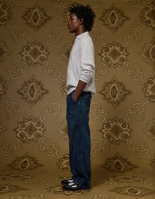 AE x Tru Kolors Pleated Denim Trouser | American Eagle