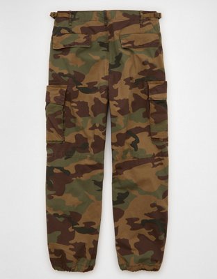 Мужские брюки American Eagle AE Flex Ultra Baggy Cargo, цвет: Камуфляжный — фото 5