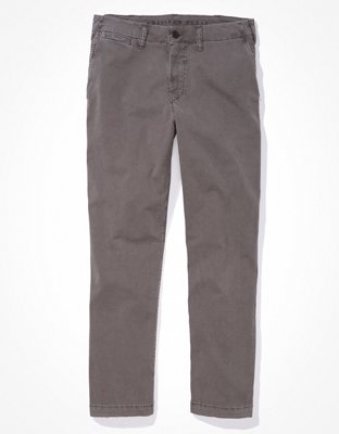 AE Flex Relaxed Straight Lived-In Khaki Pant