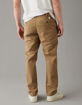 AE Flex Relaxed Straight Lived-In Khaki Pant