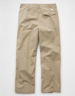 AE Flex Baggy Khaki Pant desgastado