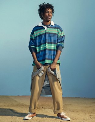 AE Flex Loose Lived-In Khaki Pant