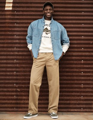 AE Flex Loose Lived-In Khaki Pant