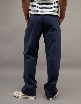 AE Flex Loose Lived-In Khaki Pant | American Eagle
