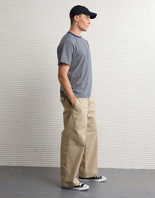 AE Flex Pantalones Caqui Desgastados Ultra Holgados