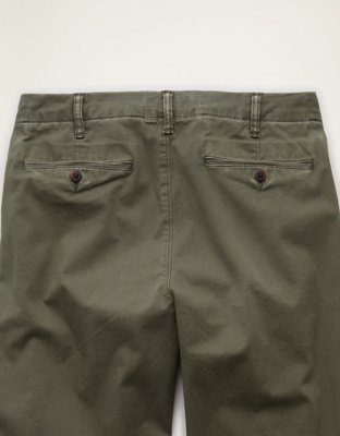 AE Flex Relaxed Straight Lived-In Khaki Pant