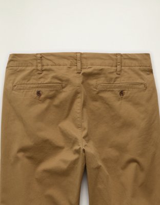 AE Flex Relaxed Straight Lived-In Khaki Pant