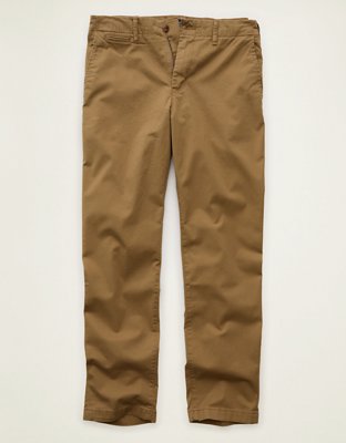 AE Flex Relaxed Straight Lived-In Khaki Pant