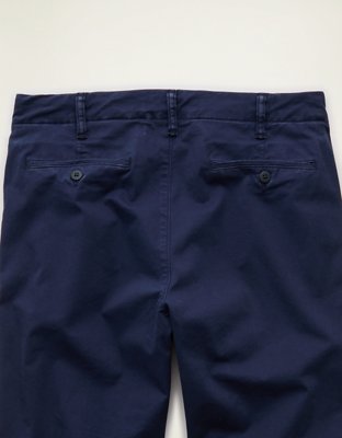 AE Flex Relaxed Straight Lived-In Khaki Pant
