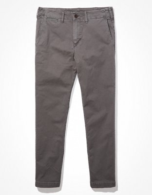 AE Flex Relaxed Straight Lived-In Khaki Pant